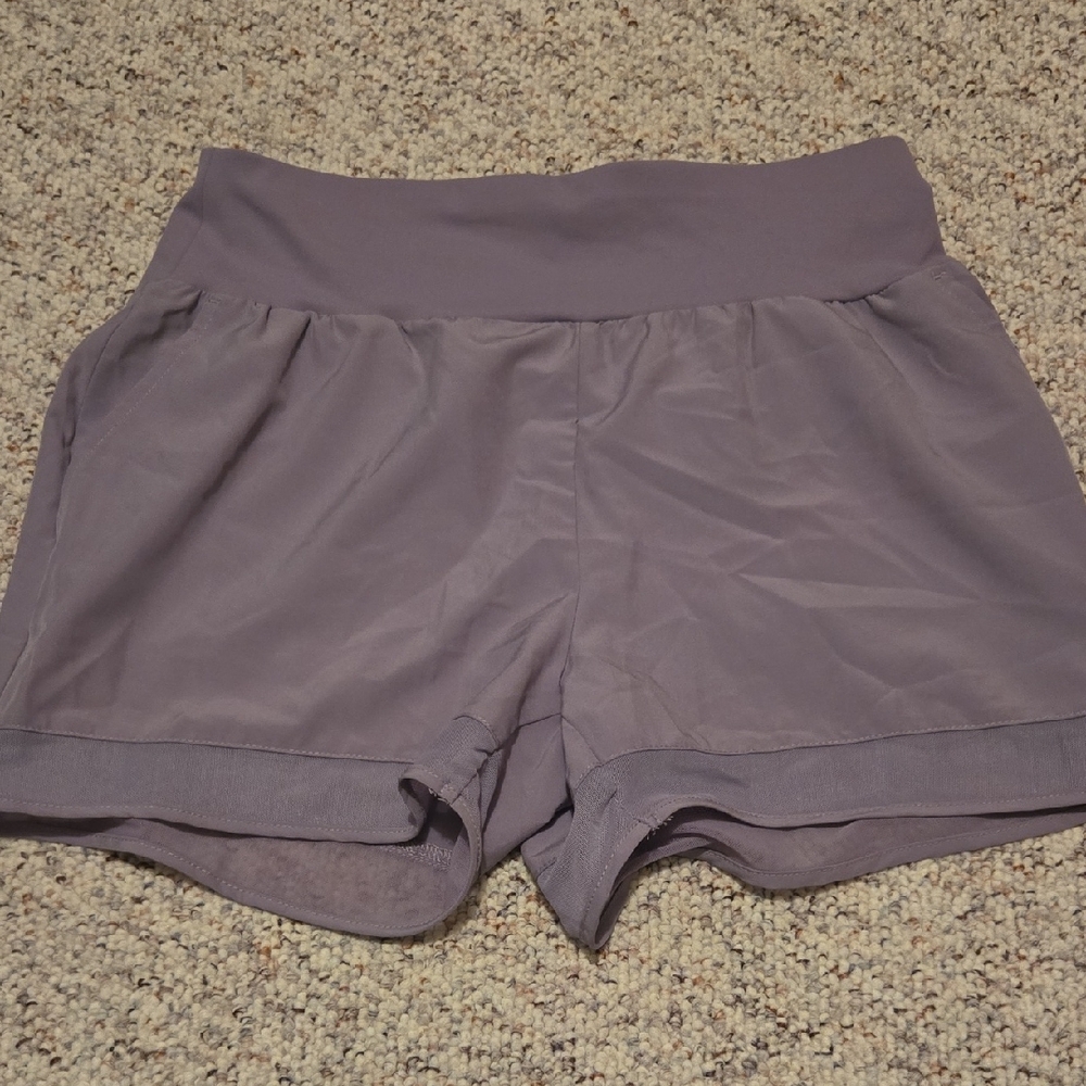 Women's Athletic Shorts in Light Purple